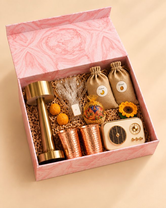Blush Marble Hamper