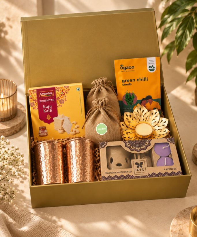 Olive Gold Diwali Box